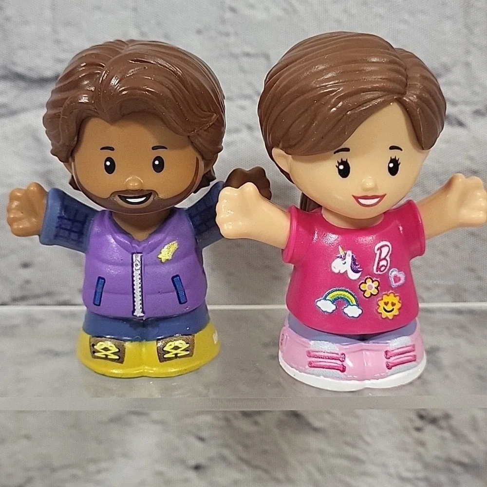 Fisher-Price Little People Figures Lot Barbie Wheelchair Basketball Kids Friends